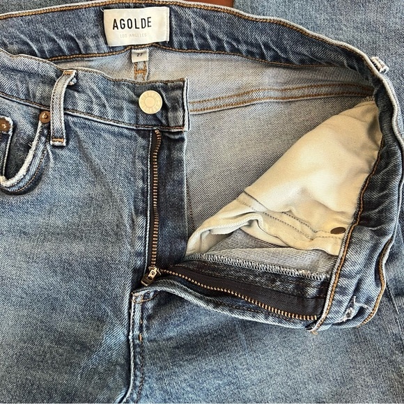 AGOLDE Denim Toni Skinny Straight Jeans Ankle Size 27 Mid Rise - Picture 9 of 12
